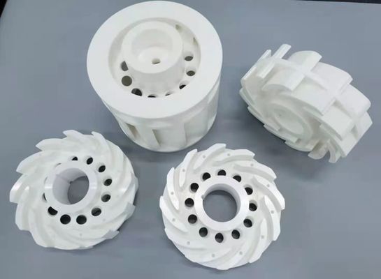 Roue à aubes en céramique avancée de zircone de la précision faite sur commande Y-TZP pour le broyeur à boulets