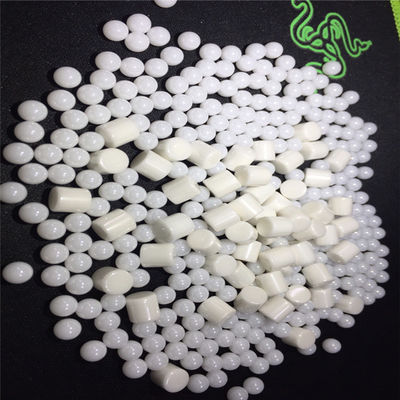 Perles en céramique de meulage de silicate de zirconium autour du blanc en ivoire
